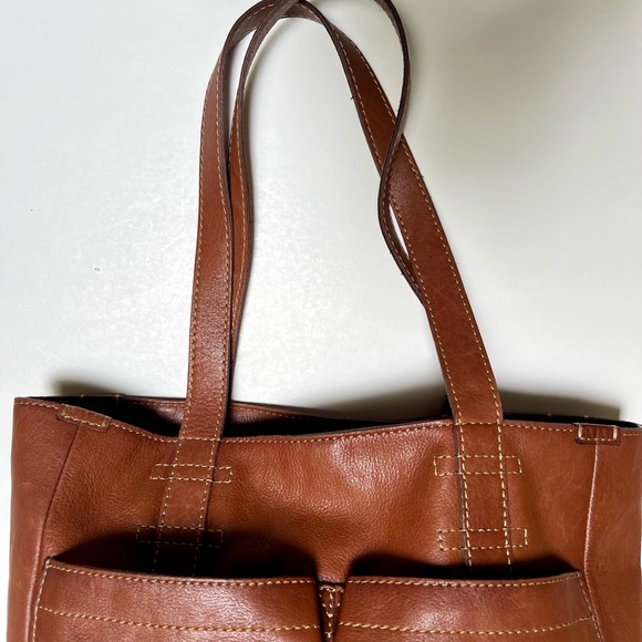 FRYE Mindy Leather Pocket Tote, EUC - Picture 7 of 13